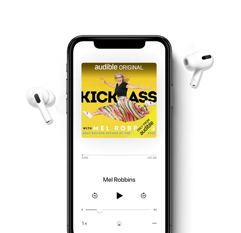 Kick Ass by Mel Robbins audiobook cover